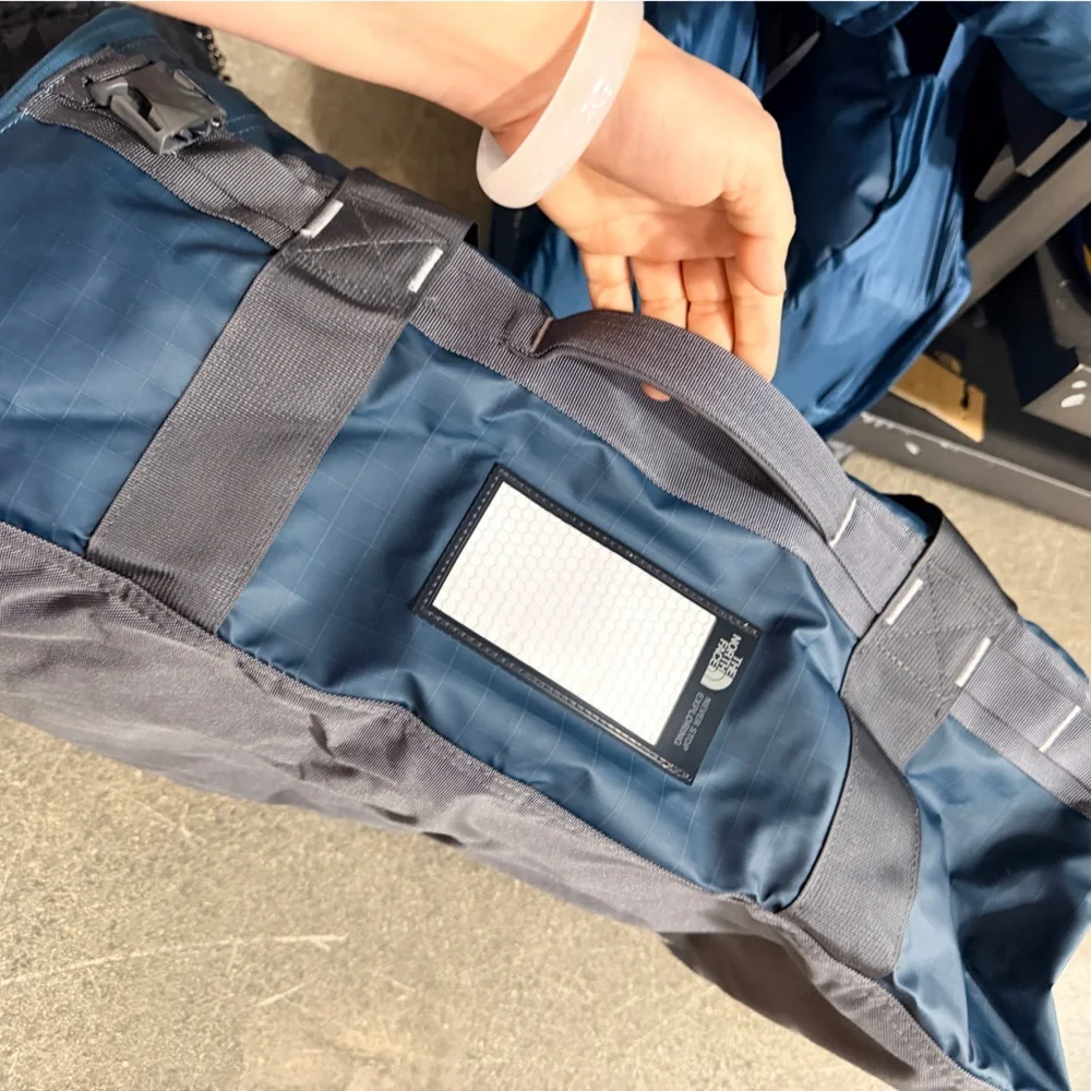 NWT! NEW! The North Face Base Camp Voyage Duffle Backpack -62L Blue Grey Multi